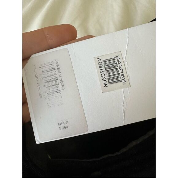 NWT Frame Sheen Noir Mini Boot Velvet Trousers Size 2 - Picture 11 of 13